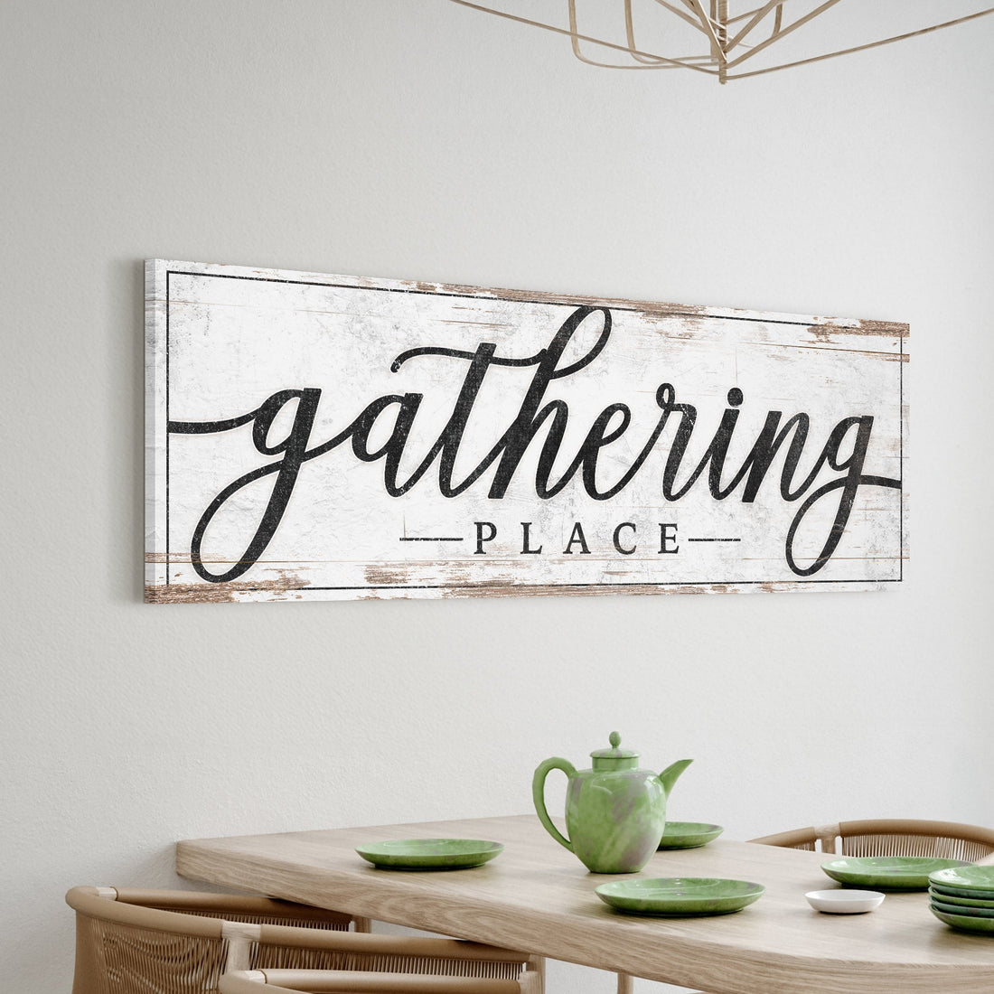 “Gathering Place” Kitchen & Dining Wall Canvas