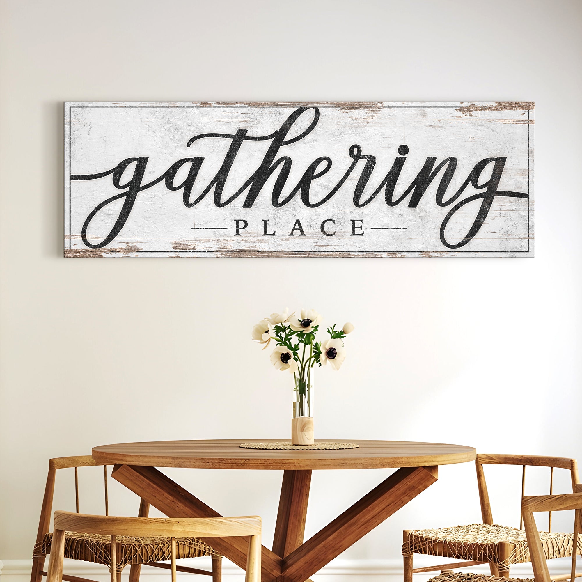 “Gathering Place” Kitchen & Dining Wall Canvas