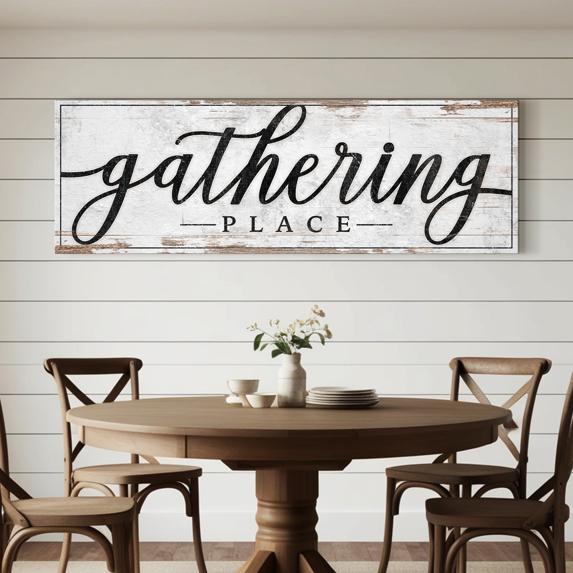 “Gathering Place” Kitchen & Dining Wall Canvas