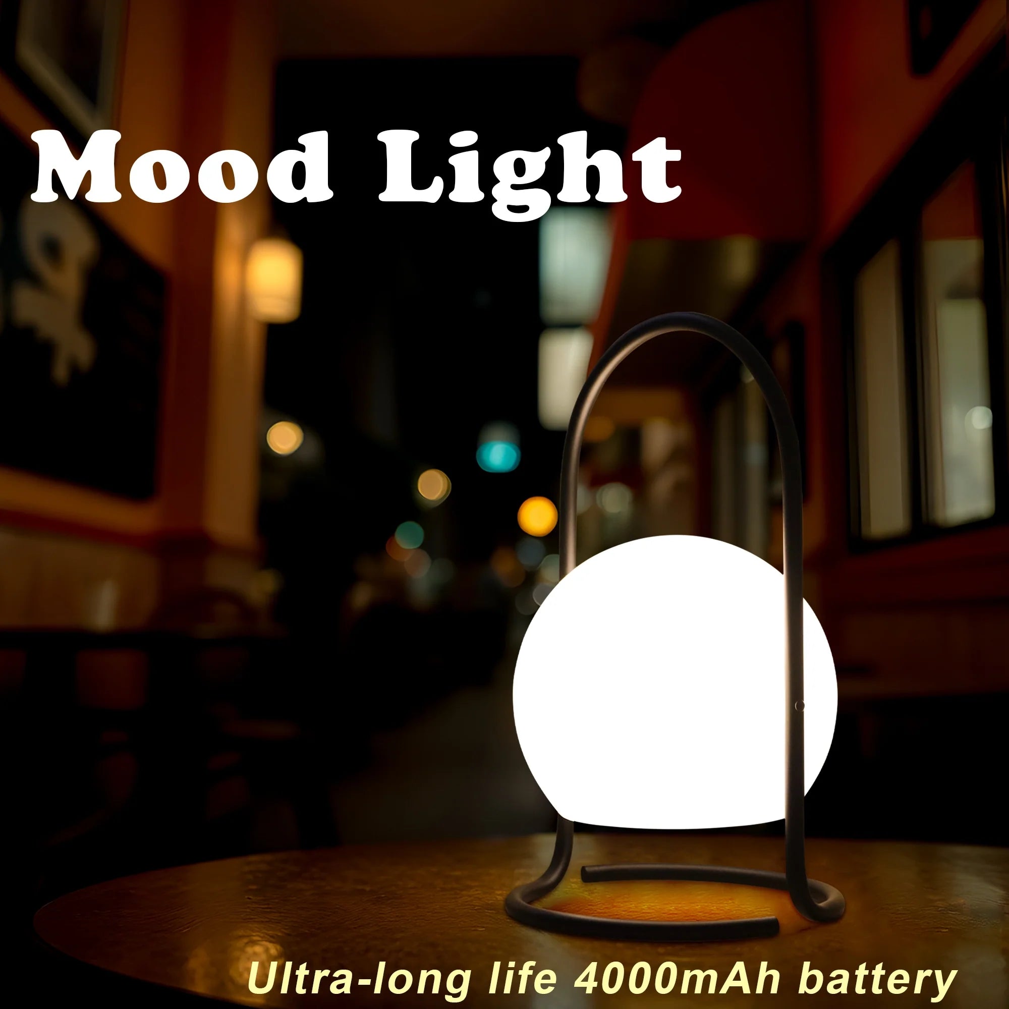 2600mAh Portable waterproof Rechargeable Table Lamp