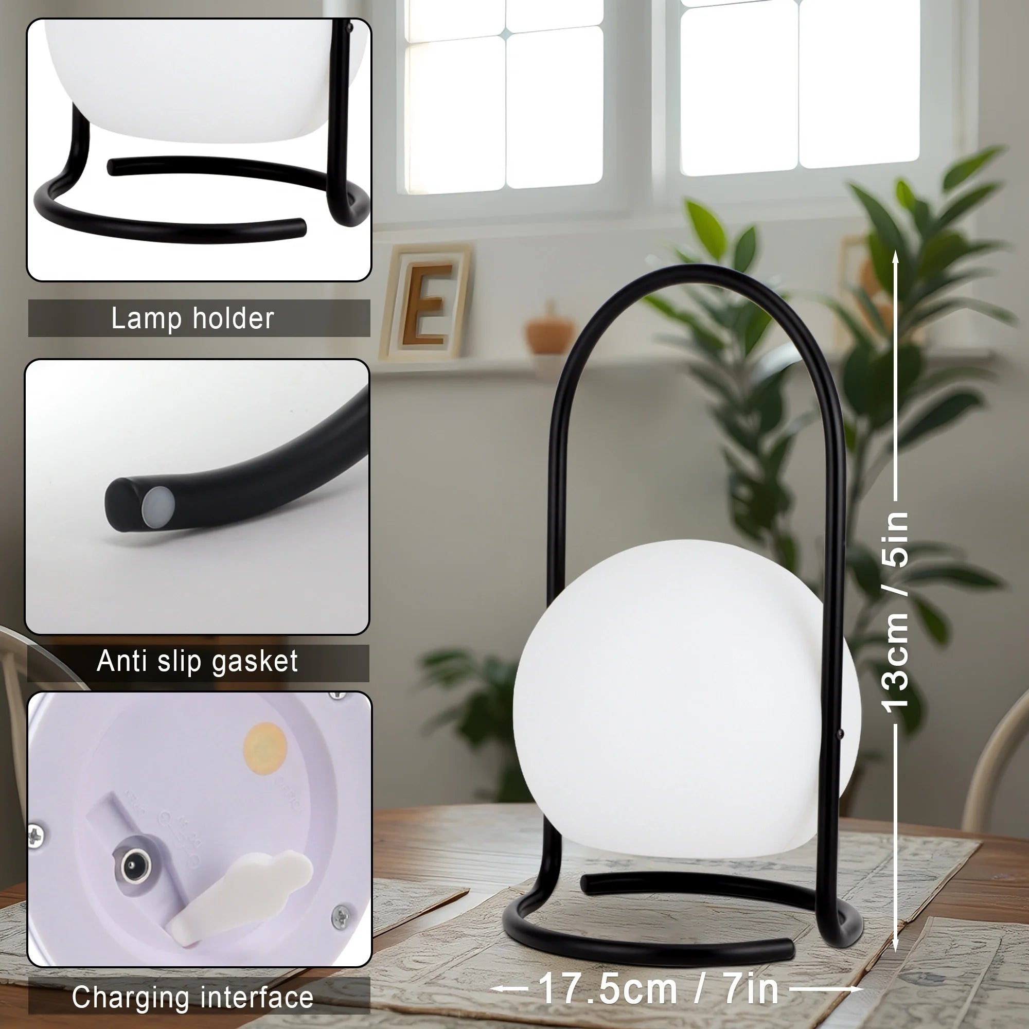 2600mAh Portable waterproof Rechargeable Table Lamp